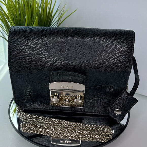 Furla Handbags - Furla Metropolis Black Crossbody Bag